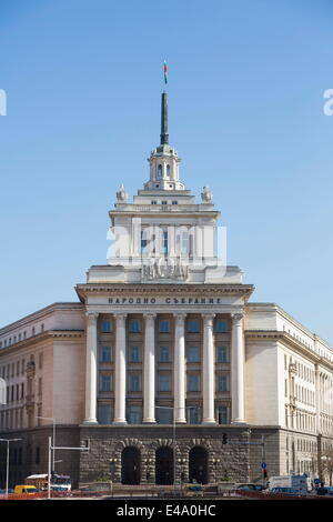 Palazzo Presidenziale, Ploshtad Nezavisimost, l ex partito comunista capo quarti, Sofia, Bulgaria, Europa Foto Stock