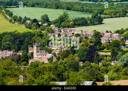 San Pietro e la chiesa di San Paolo a Blockley, un tradizionale villaggio in Cotswolds, Gloucestershire, England, Regno Unito Foto Stock