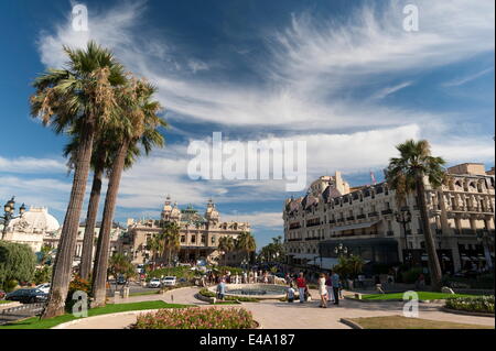 Place du Casino, Monte Carlo, il Principato di Monaco, Europa Foto Stock