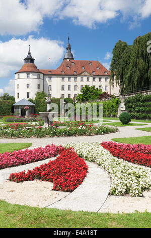 Schloss Langenburg (castello Langenburg), Langenburg, Hohenlohe Regione, Baden Wurttemberg, Germania, Europa Foto Stock