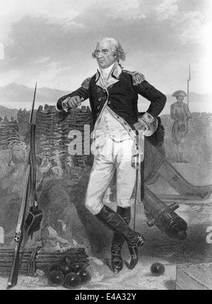 George Clinton, 1739 - 1812, un soldato americano e statista, il quarto vice presidente degli Stati Uniti Foto Stock