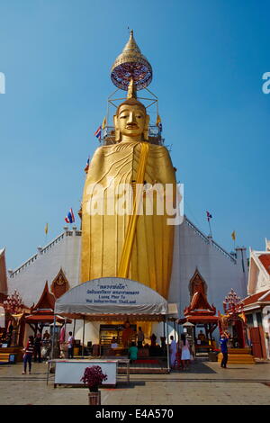 Statua di Budda, Wat Saket tempio, Bangkok, Thailandia, Sud-est asiatico, in Asia Foto Stock