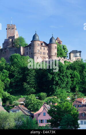 Il castello di Wertheim, Wertheim, principale distretto Tauber, Baden Wurttemberg, Germania, Europa Foto Stock