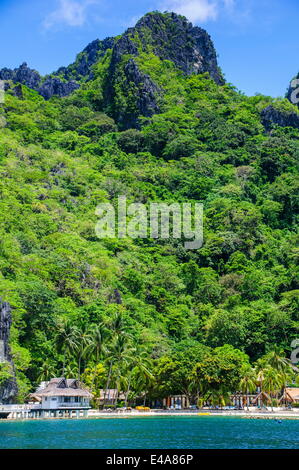 El Nido resort Miniloc island, arcipelago Bacuit, PALAWAN FILIPPINE, Asia sud-orientale, Asia Foto Stock