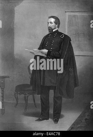 William Starke Rosecrans, 1819 - 1898, un inventore americano, carbone-oil company executive, diplomatico, politico, e gli Stati Uniti Esercito Foto Stock