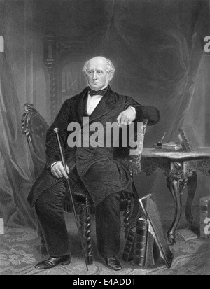 Charles Francis Adams Senior, 1807 - 1886, un americano editor storico, politico e diplomatico Foto Stock