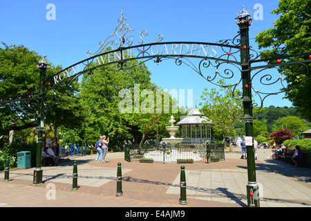 Royal Avenue Gardens, Dartmouth, South Hams District Devon, Inghilterra, Regno Unito Foto Stock