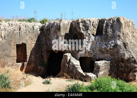 Tombe dei Re, Paphos, Cipro sono un IV secolo A.C. necropoli, di camere funerarie del romano periodo ellenico Foto Stock