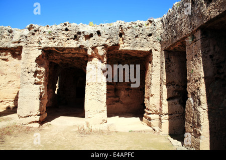 Tombe dei Re, Paphos, Cipro sono un IV secolo A.C. necropoli, di camere funerarie del romano periodo ellenico Foto Stock