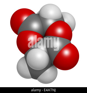 L-lattide PLA molecola precursore. Usato nella sintesi di polimeri di acido polilattico (polilattide, polylactate) di plastica. Foto Stock