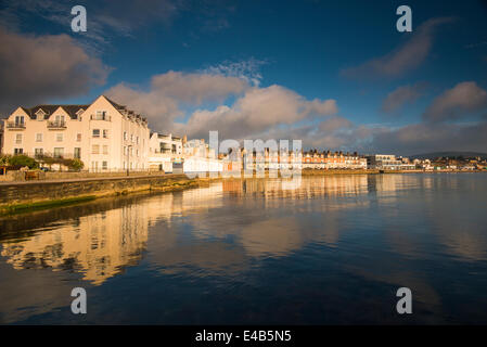 La mattina presto la luce in Swanage, Dorset England Regno Unito Foto Stock