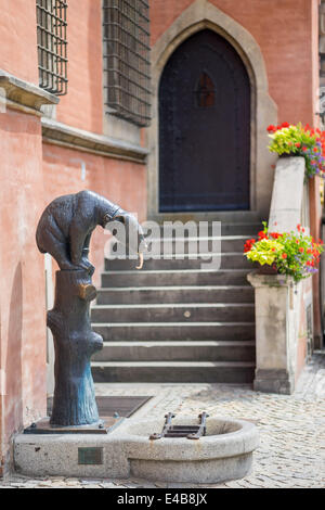 Gothic Municipio della Città Vecchia di Wroclaw Foto Stock