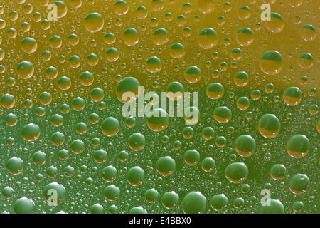 Close up di gocce di acqua texture Foto Stock