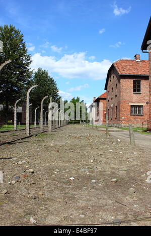 Campo di concentramento di Auschwitz, Polonia Foto Stock