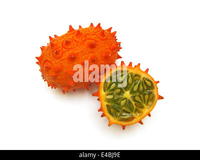 Kiwano (Cucumis metuliferus) Foto Stock