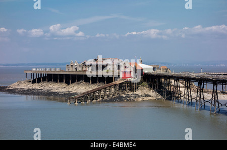 Knightstone Molo Vecchio a Weston-super-Mare, Somerset, Inghilterra, Regno Unito Foto Stock