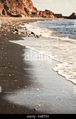 Topinetti spiaggia neer Rio Marina Isola d'Elba, Italia Foto Stock