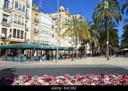 Penelope Cafe, Explanada de España, Alicante, Costa Blanca, Alicante provincia, il Regno di Spagna Foto Stock