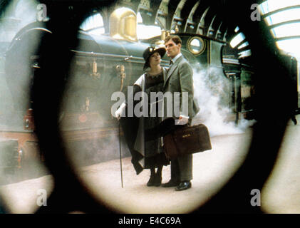 Alice Krige, Ben Cross, sul set del film di carri di fuoco", 1981 Foto Stock