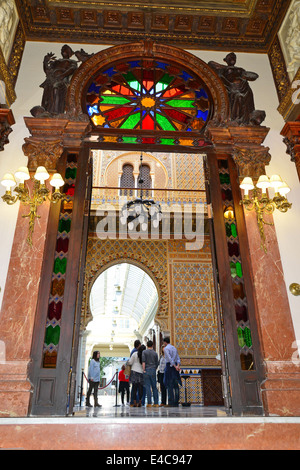 Interno ingresso al Casinò reale di Murcia, Calle de la Trapería, Murcia, nella regione di Murcia, il Regno di Spagna Foto Stock