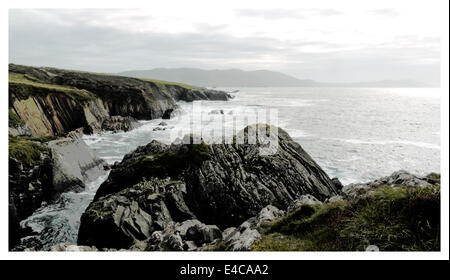 Penisola di Beara, Irlanda luce della sera Foto Stock