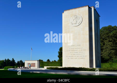 Croce Bianca marcatori Lussemburgo Cimitero e memoriale americano Europa II guerra mondiale Foto Stock