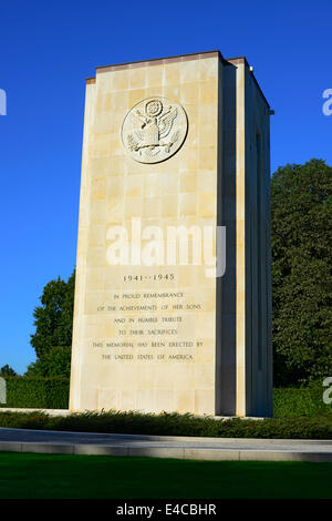 Croce Bianca marcatori Lussemburgo Cimitero e memoriale americano Europa II guerra mondiale Foto Stock