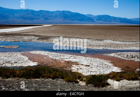 Badwater, Death Valley, California, Stati Uniti d'America Foto Stock