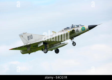 Saab J35 Draken Foto Stock