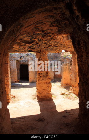 Tombe dei Re, Paphos, Cipro sono un IV secolo A.C. necropoli, di camere funerarie del romano periodo ellenico Foto Stock