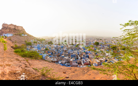 Sunrise panaroma su Jodhpur, Rajasthan, India Foto Stock