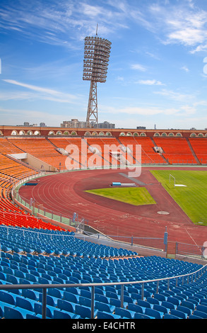 Vista del soccer stadium Foto Stock