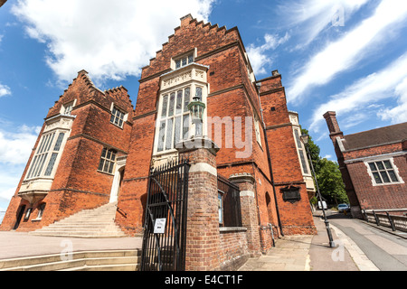 Il vecchio edificio scuole a Harrow School, 5 High St, Harrow sulla collina, Harrow, London, HA1 3HP, Middlesex, Inghilterra, Regno Unito. Foto Stock