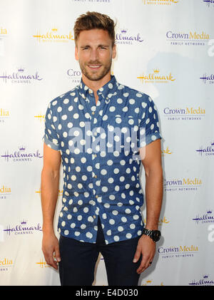 Los Angeles, California, USA. 8 Luglio, 2014. Andrew Walker frequentando l'Hallmark Channel e Hallmark Film & Misteri estate TCA Press Tour tenutosi a Northpole Manor di Beverly Hills, la California il 8 luglio 2014. 2014 Credit: D. lunga/Globe foto/ZUMA filo/Alamy Live News Foto Stock