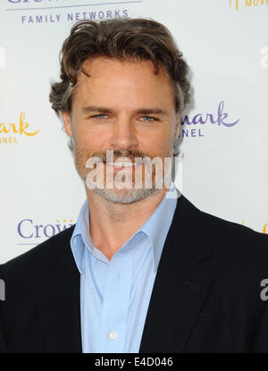 Los Angeles, California, USA. 8 Luglio, 2014. Dylan Neal frequentando l'Hallmark Channel e Hallmark Film & Misteri estate TCA Press Tour tenutosi a Northpole Manor di Beverly Hills, la California il 8 luglio 2014. 2014 Credit: D. lunga/Globe foto/ZUMA filo/Alamy Live News Foto Stock