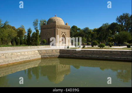 Mausoleo di Ismail Samani, Samanid Mausoleo, Bukhara, Uzbekistan Foto Stock