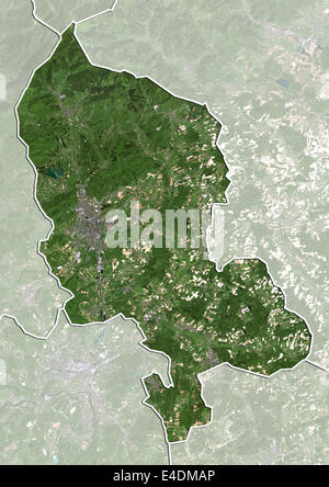 Dipartimento del Territorio di Belfort, Francia, True Color satellitare immagine Foto Stock