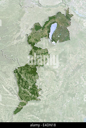 Stato del Burgenland, Austria, True Color satellitare immagine Foto Stock