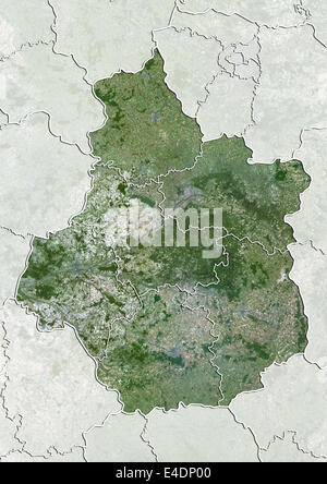 Regione del Centro, Francia, True Color satellitare immagine Foto Stock