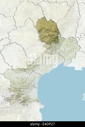 Dipartimento della Lozère, Francia, Mappa di sfiato Foto Stock