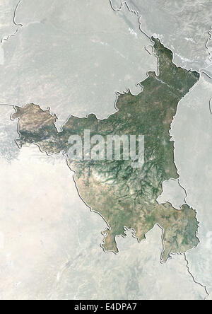 Stato di Haryana, India, True Color satellitare immagine Foto Stock