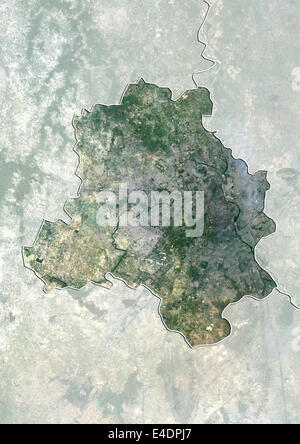 Delhi, India, True Color satellitare immagine Foto Stock