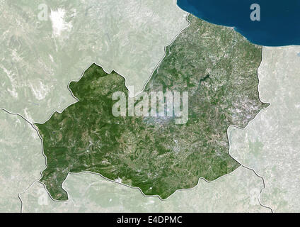 Regione Molise, Italia, True Color satellitare immagine Foto Stock