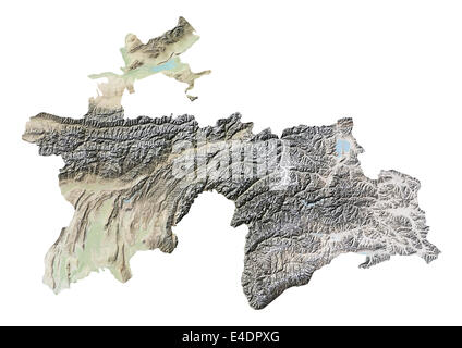 Il Tagikistan, Mappa di sfiato Foto Stock