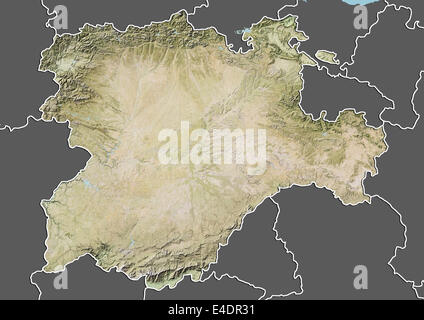 Castiglia e Leon, Spagna, Mappa di sfiato Foto Stock