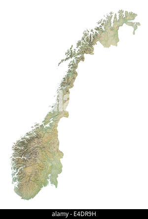 Norvegia, Mappa di sfiato Foto Stock