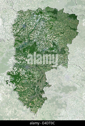 Dipartimento Aisne, Francia, True Color satellitare immagine Foto Stock