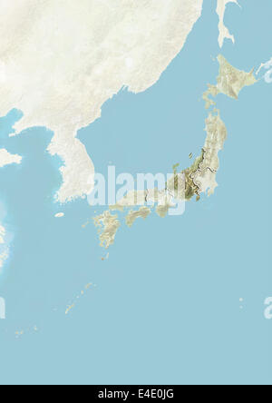 Il Giappone e la regione di Chubu, Mappa di sfiato Foto Stock