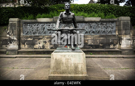 Scottish-American Memoriale di guerra nei giardini di Princes Street Edinburgh Foto Stock