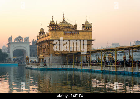 Tempio d'oro di Amritsar Punjab. Foto Stock